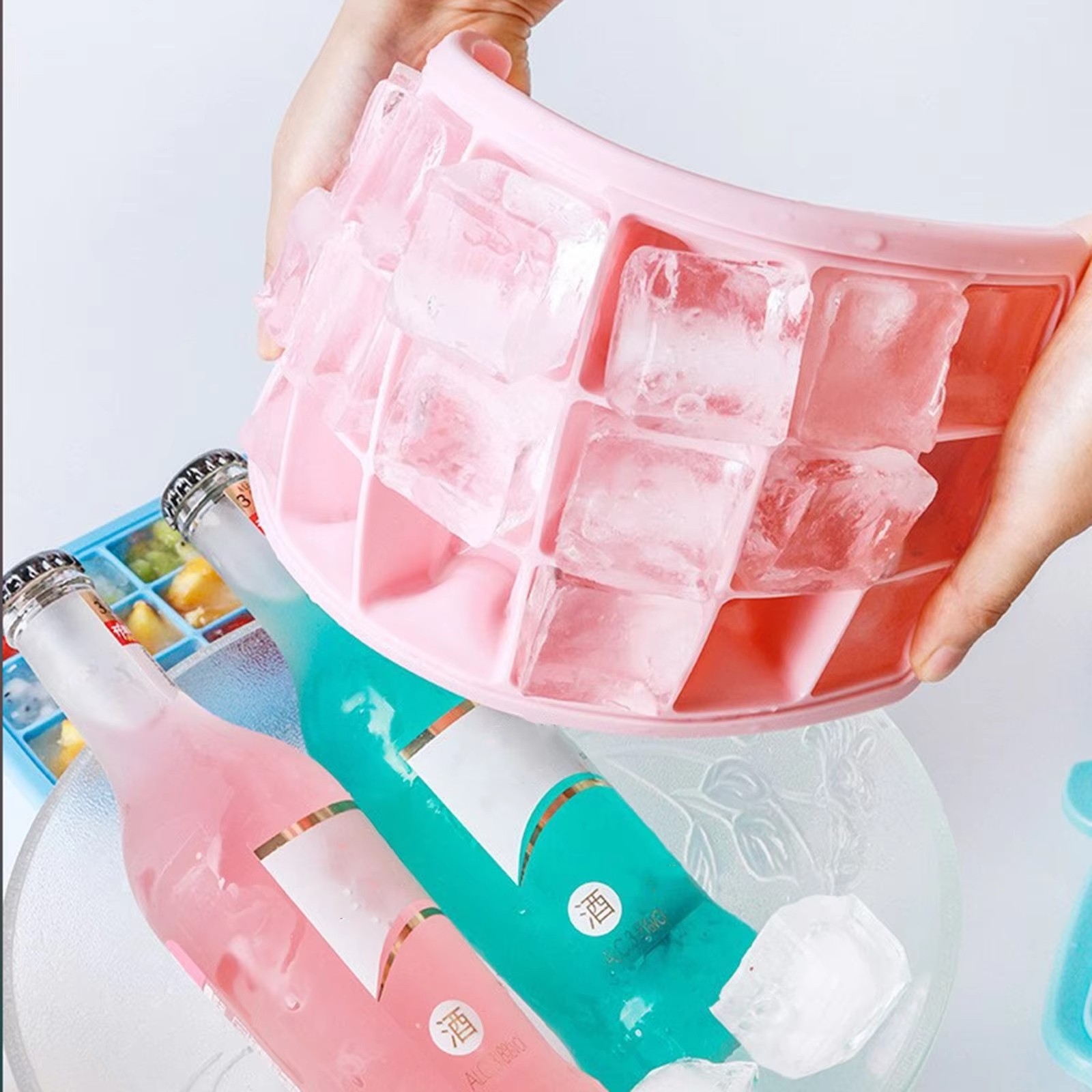 Silicone Ice Cubes Tray with L - Easy Baby Food 评论和价格