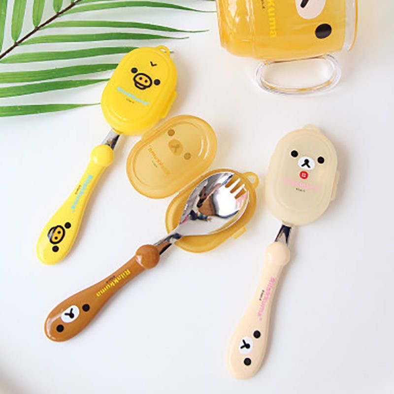 Rilakkuma Spoon Fork Integrate - Baby Food Utensil 评论和价格