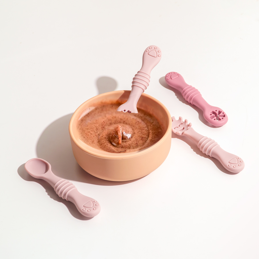 New Mother-kids 3PCS Baby Sili - Baby Food Utensil 评论和价格