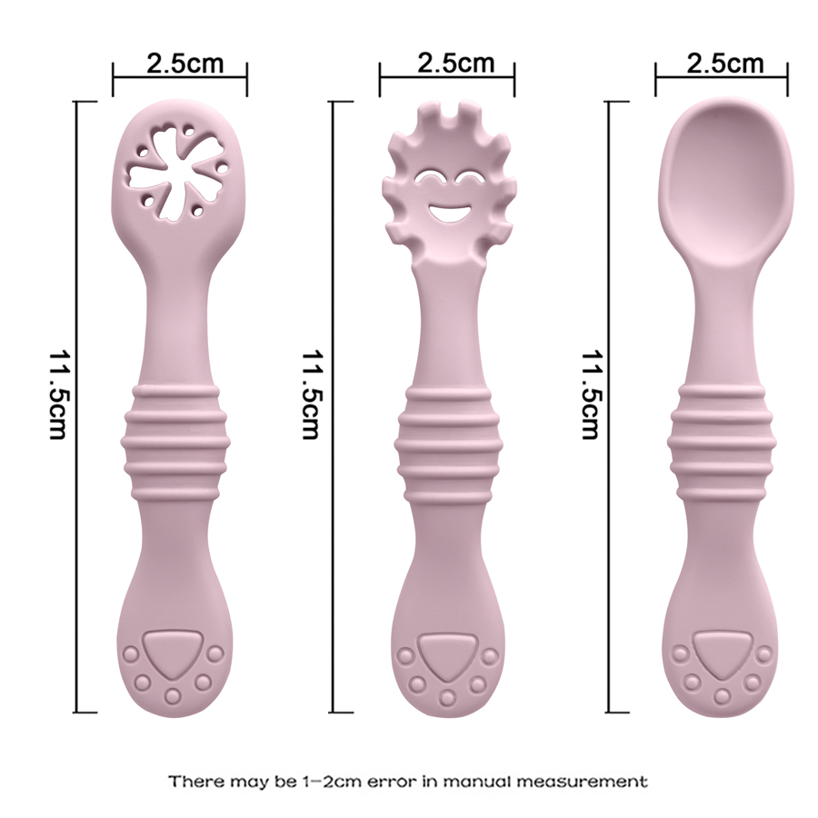 New Mother-kids 3PCS Baby Sili - Baby Food Utensil 评论和价格