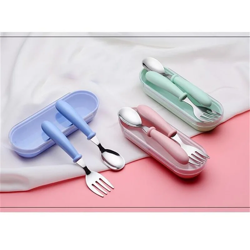 Infant Food Feeding Spoon Fork - Baby Food Utensils Set 评论和价格