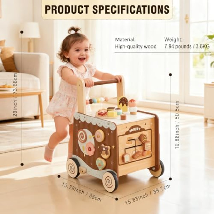 Montessori wooden baby walker  - Baby Food For 1 Year Old 评论和价格