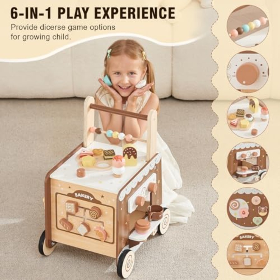 Montessori wooden baby walker  - Baby Food For 1 Year Old 评论和价格