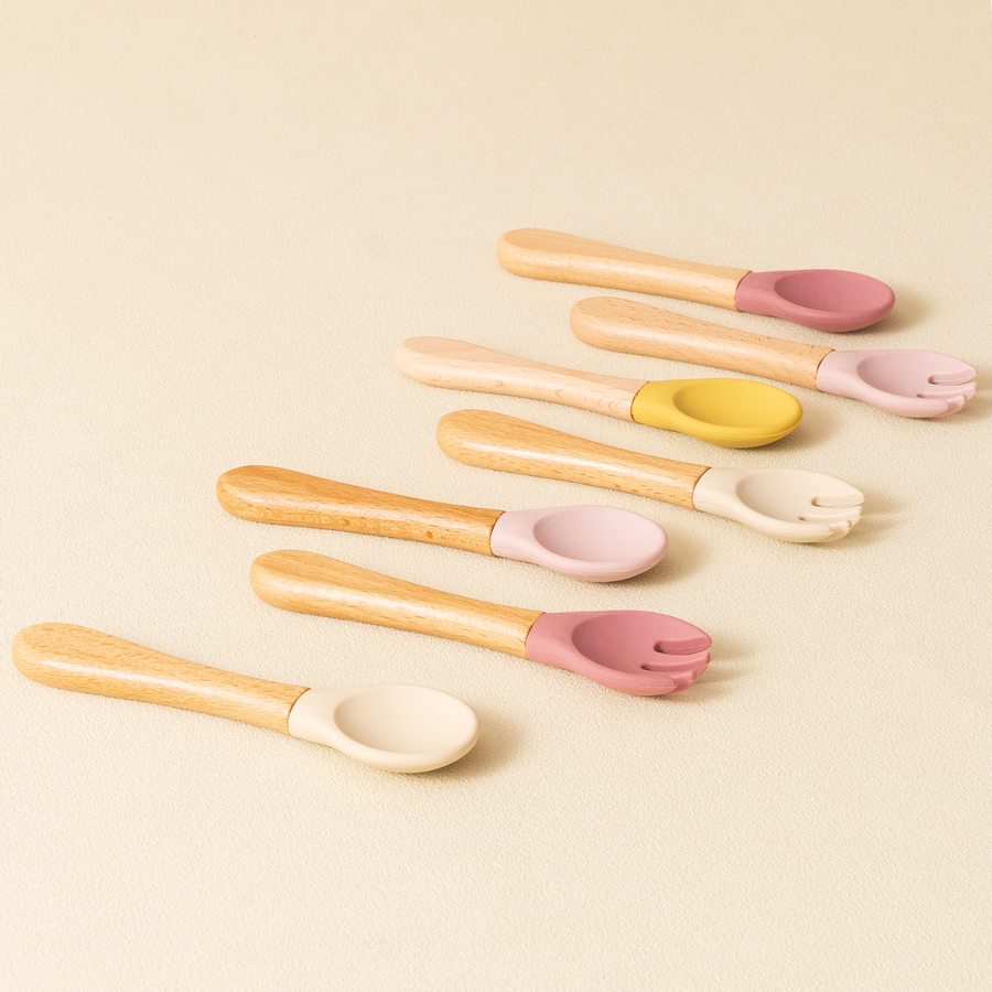 2PCS Baby Learning Spoons Uten - Baby Food Utensil 评论和价格
