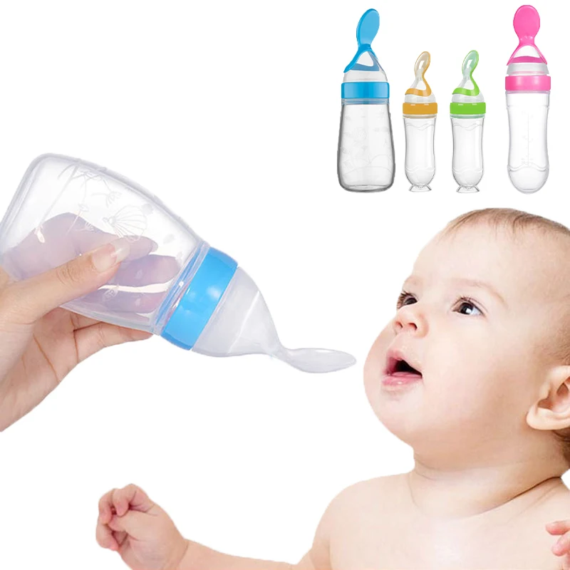 Safe Baby Feeding Bottle Spoon - Baby Food Bites 评论和价格