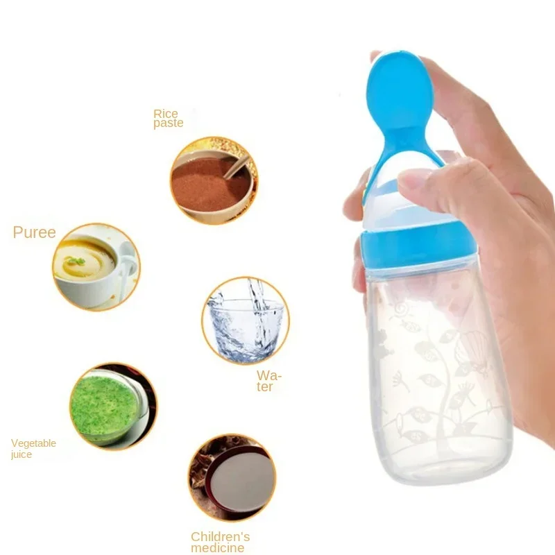Safe Baby Feeding Bottle Spoon - Baby Food Bites 评论和价格