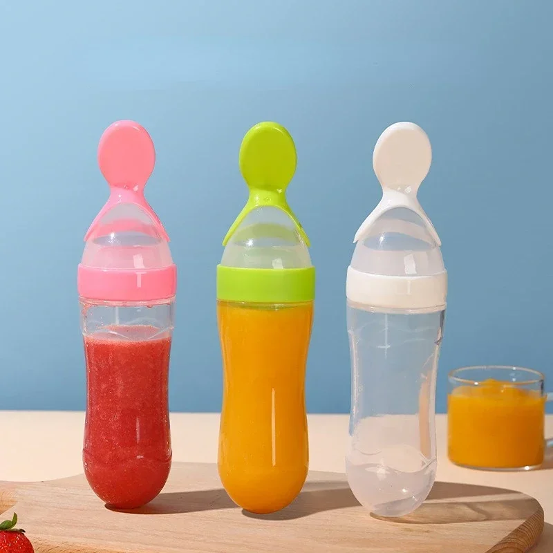 Safe Baby Feeding Bottle Spoon - Baby Food Bites 评论和价格