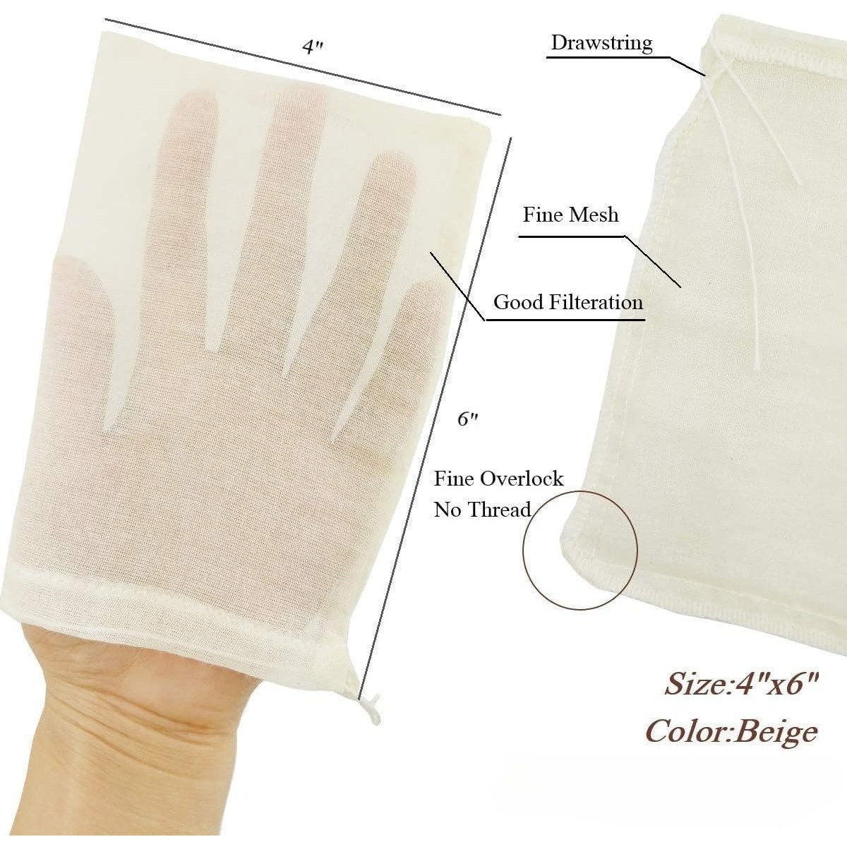 X-Small Reusable Cotton Filter - Food Pouch Reusable 评论和价格