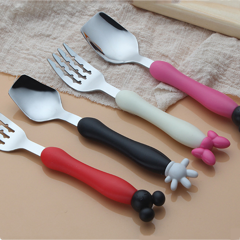 Cartoon Mickey Children Spoon  - Baby Food Utensil 评论和价格
